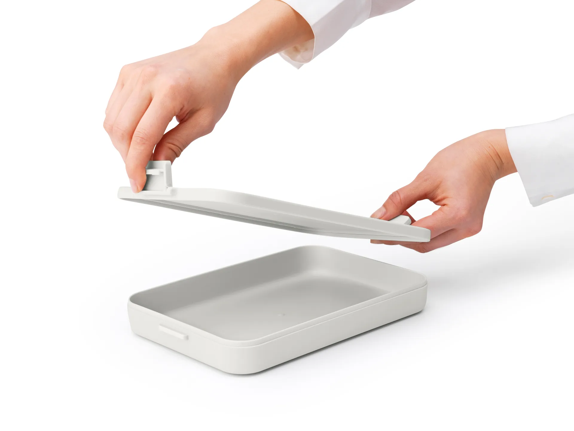 Pojemnik na żywność płaski, Make & Take 1,1 L, Jasnoszary Brabantia