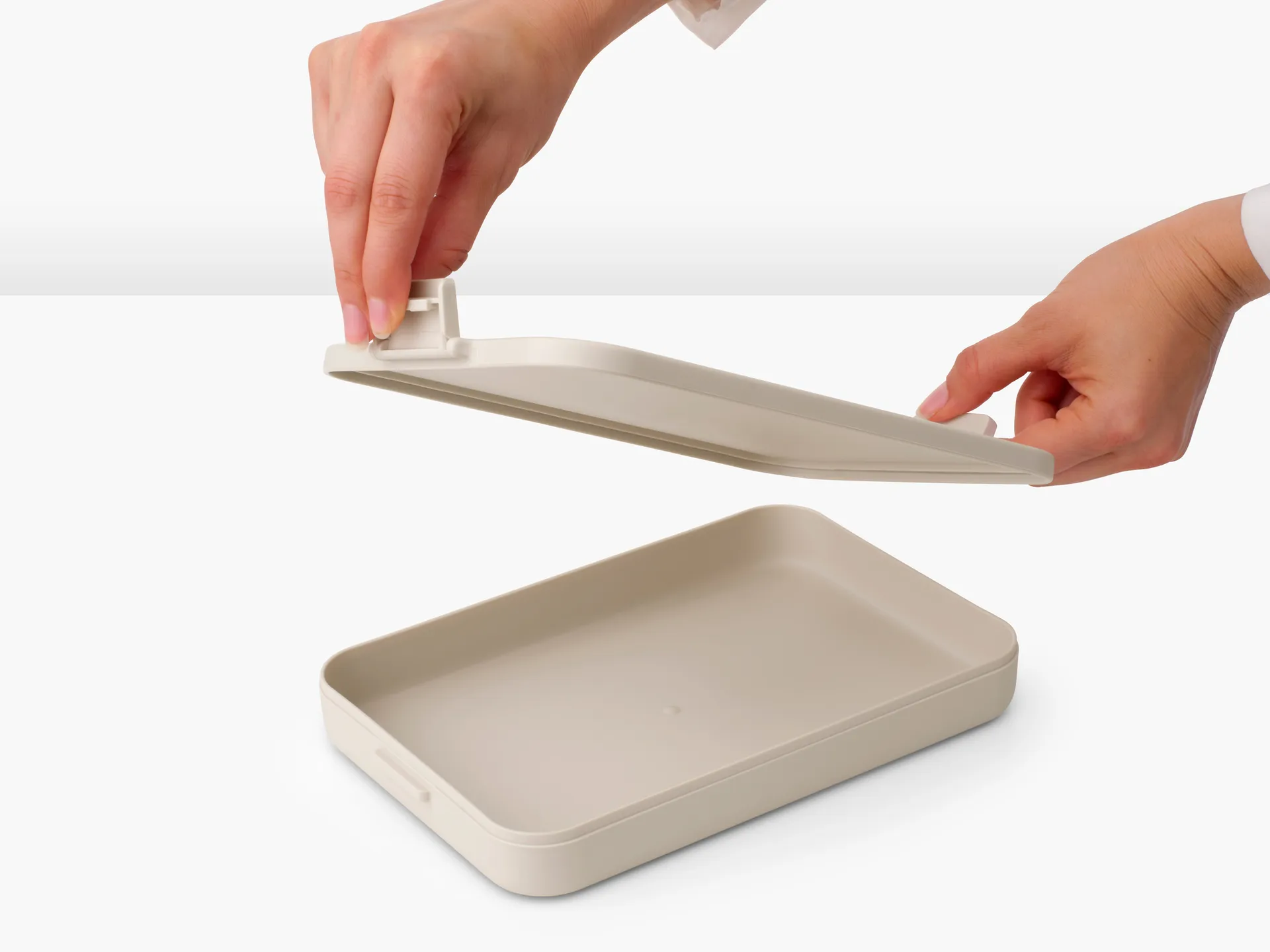 Pojemnik na żywność płaski, Make & Take 1,1 L, Soft Beige Brabantia
