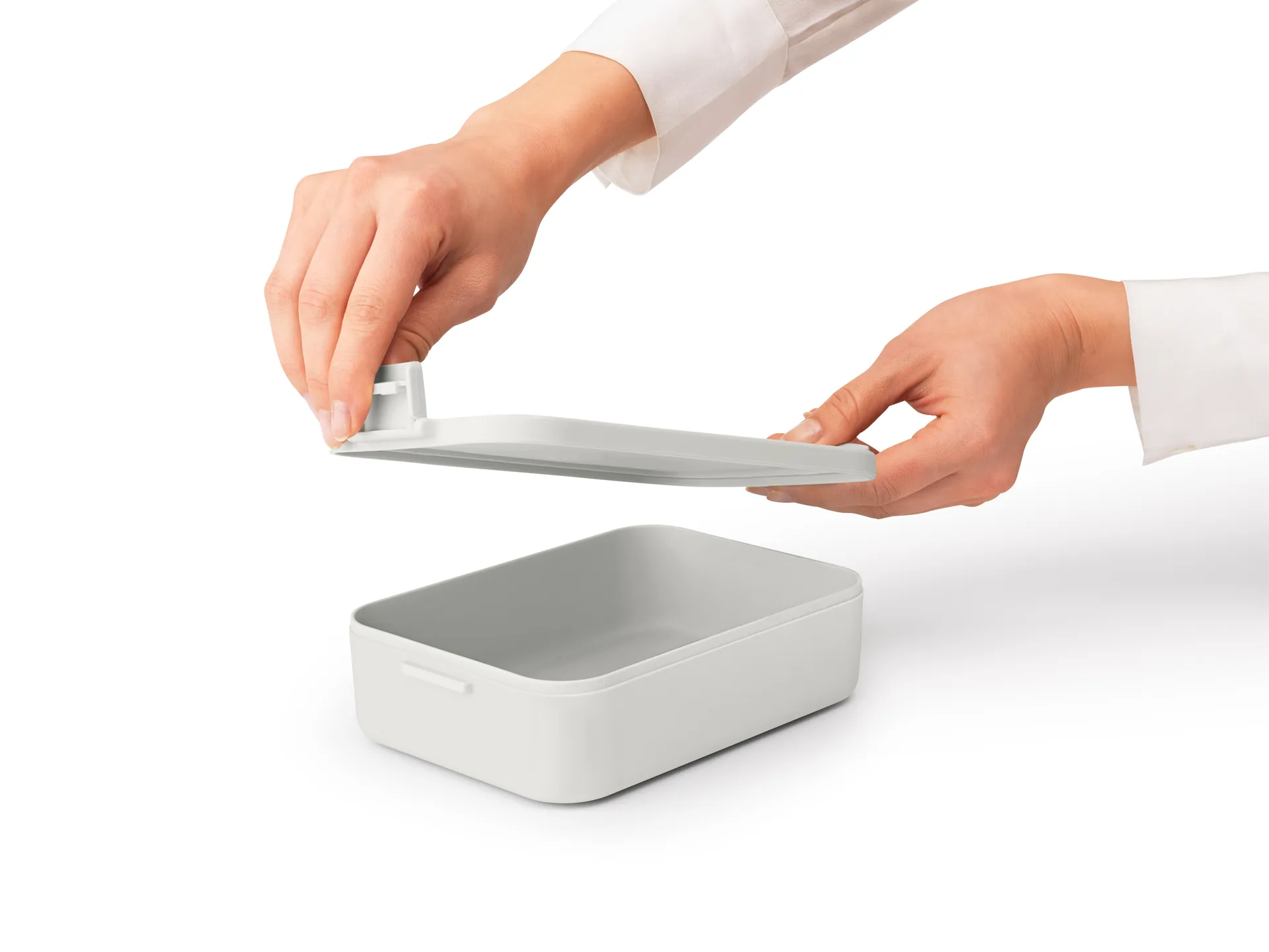 Pojemnik na żywność średni, Make & Take 1,1 L, Jasnoszary Brabantia