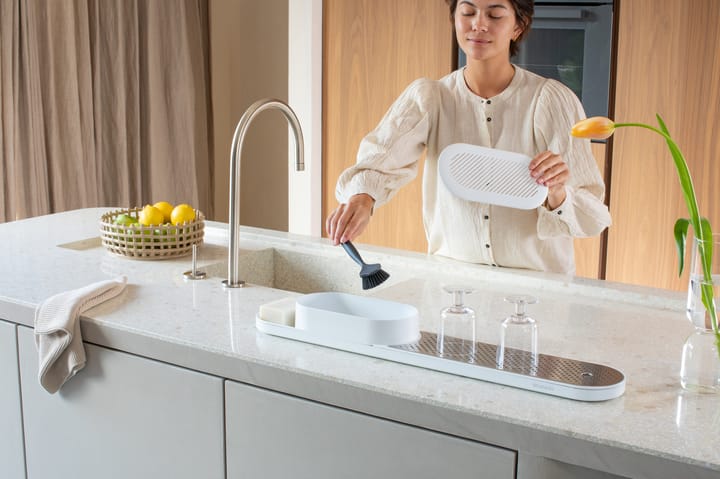 SinkStyle organizer do zlewu zestaw 2 części - Mineral Fresh White - Brabantia