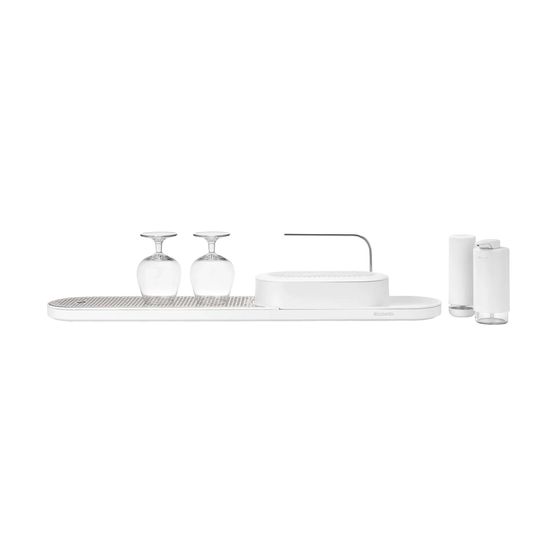 SinkStyle organizer do zlewu zestaw 4 części, Mineral Fresh White Brabantia