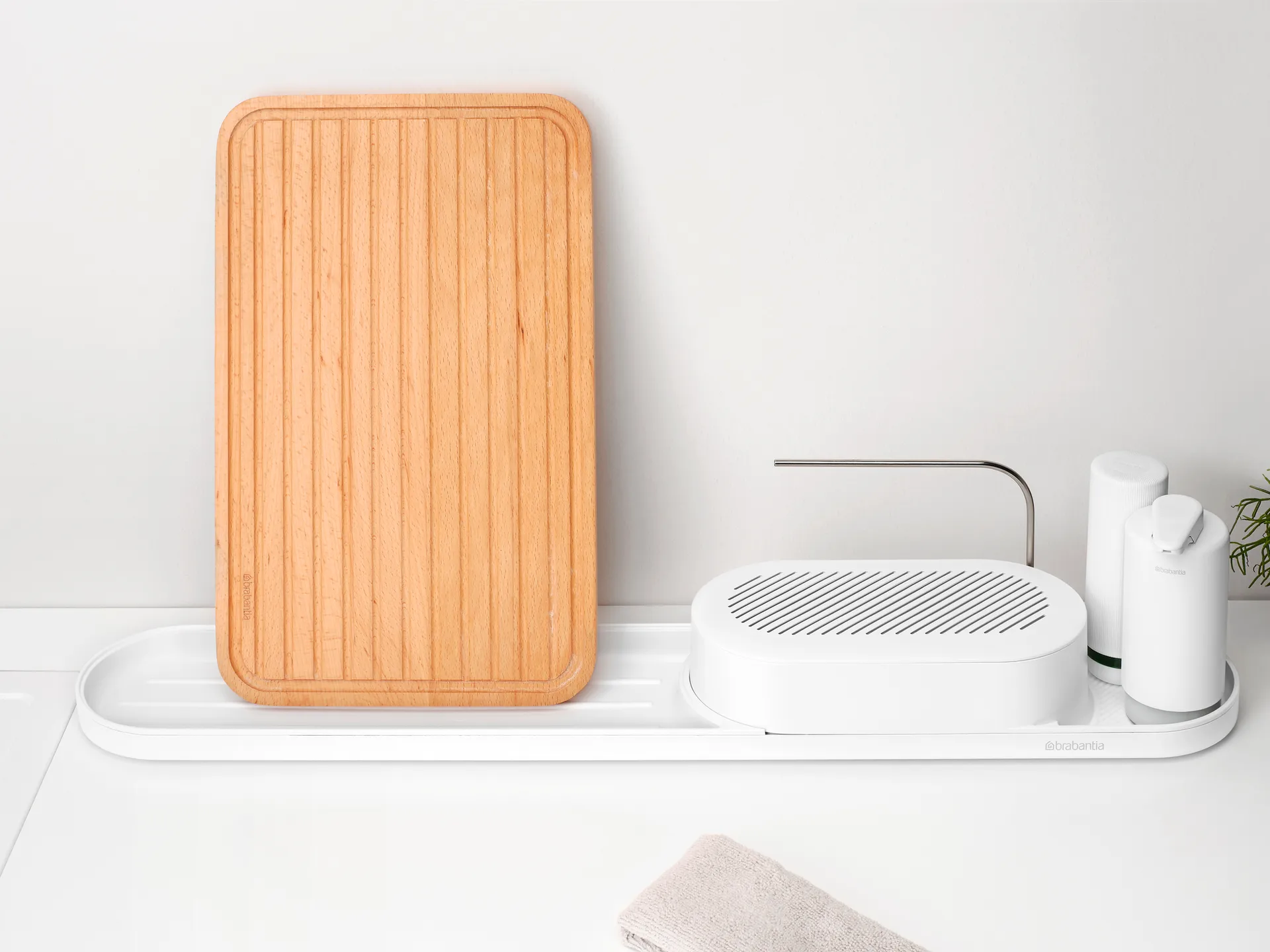 SinkStyle organizer do zlewu zestaw 4 części, Mineral Fresh White Brabantia