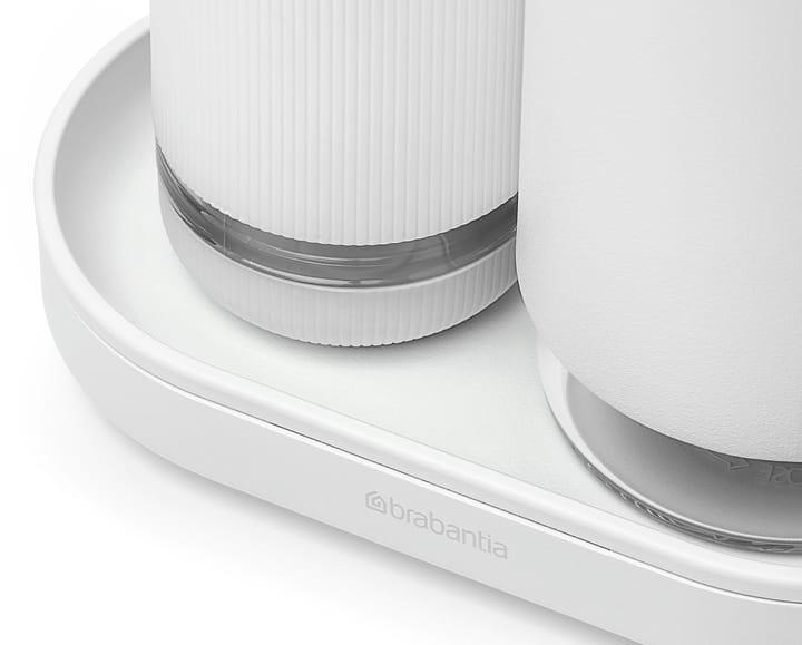 SinkStyle zestaw pompka do mydła/dozownik detergentu, Mineral Fresh White Brabantia
