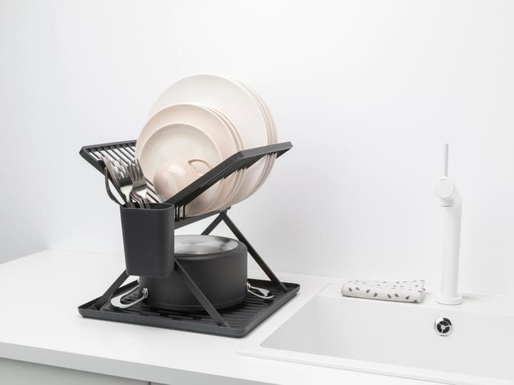 Stojak na naczynia Sinkside składany 37 cm, Ciemnoszary Brabantia