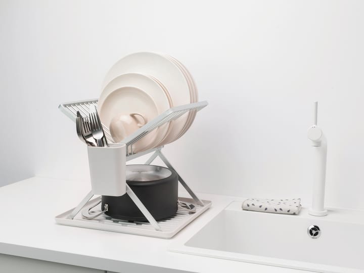 Stojak na naczynia Sinkside składany 37 cm, Jasnoszary Brabantia