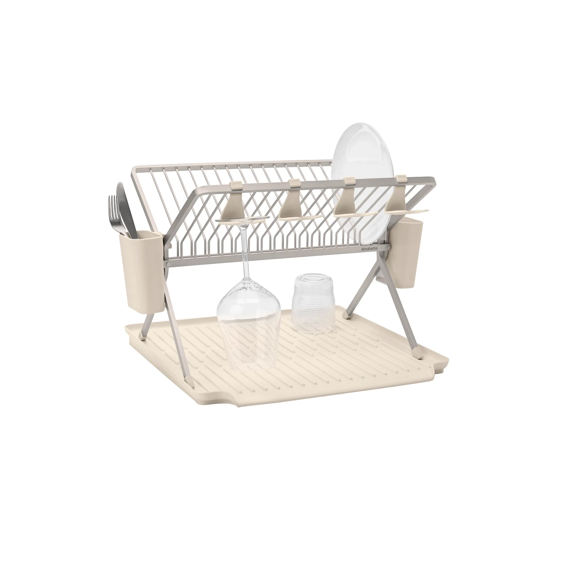 Stojak na naczynia Sinkside składany 51 cm, Soft Beige Brabantia