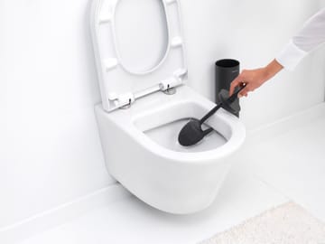 Szczotka do WC z uchwytem MindSet - Mineral Infinite Grey, silicone - Brabantia
