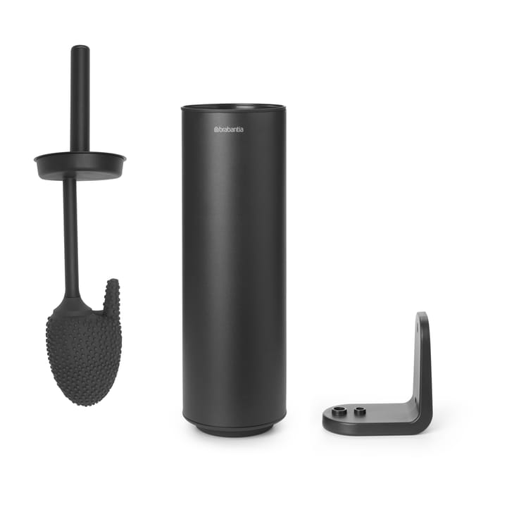 Szczotka do WC z uchwytem MindSet, Mineral Infinite Grey, silicone Brabantia