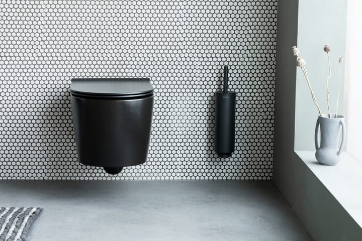 Szczotka do WC z uchwytem MindSet, Mineral Infinite Grey, silicone Brabantia