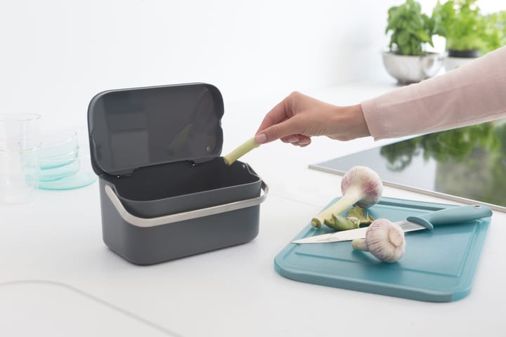 Szufelka na odpady spożywcze Sinkside 13x22 cm, Ciemnoszary Brabantia