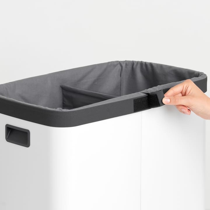 Torba wewnętrzna do kosza na pranie Bo wysoka 2x45 L, Szary Brabantia