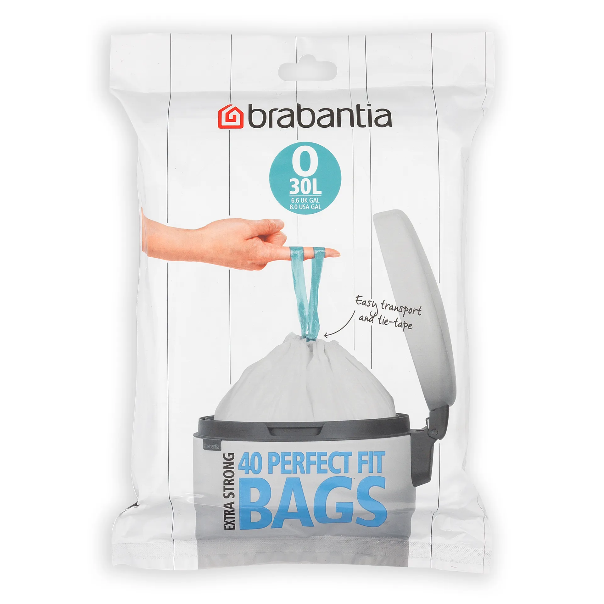 Worki na śmieci Brabantia PerfectFit, 30 litrów | o 40 szt. Brabantia