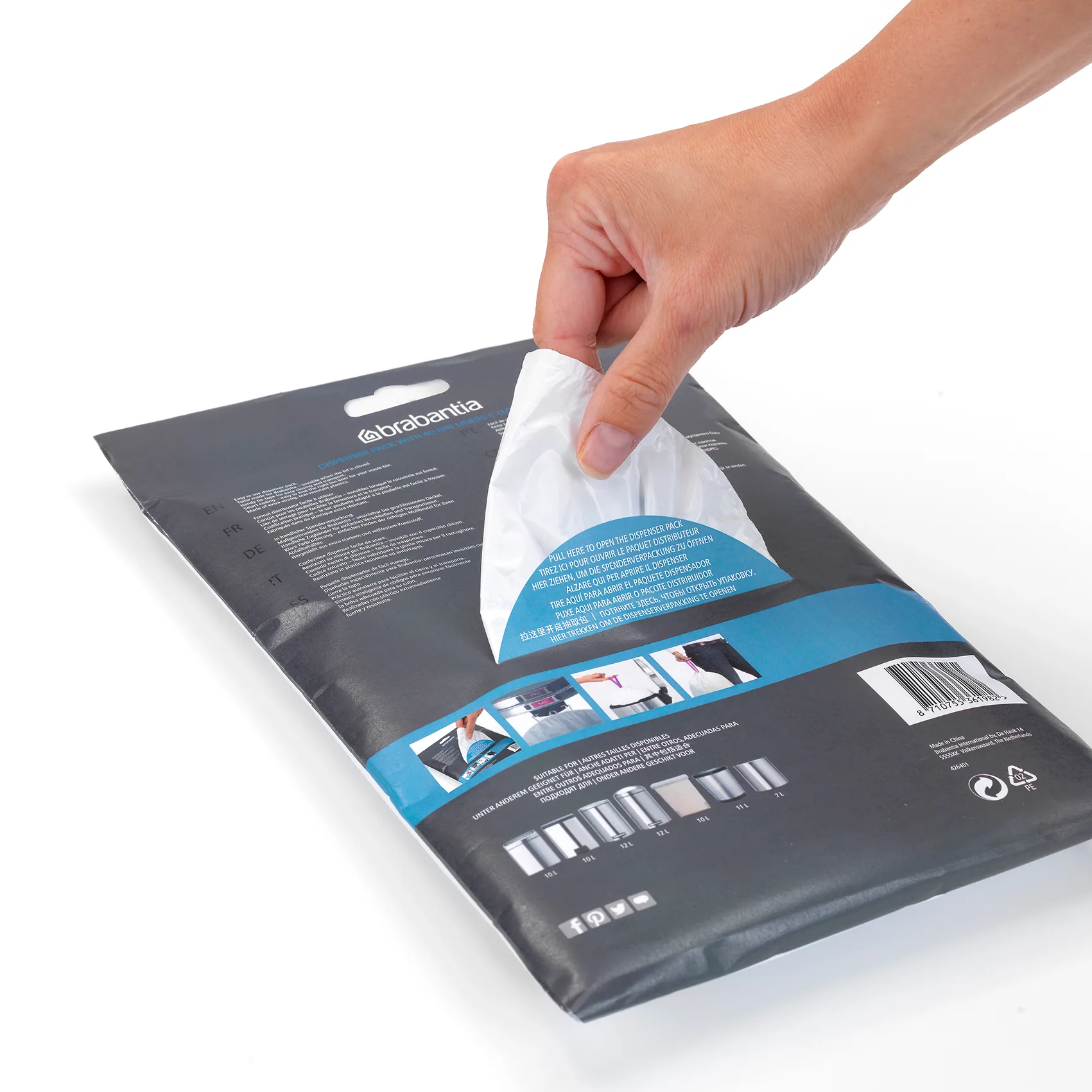 Worki na śmieci Brabantia PerfectFit, 30 litrów | o 40 szt. Brabantia