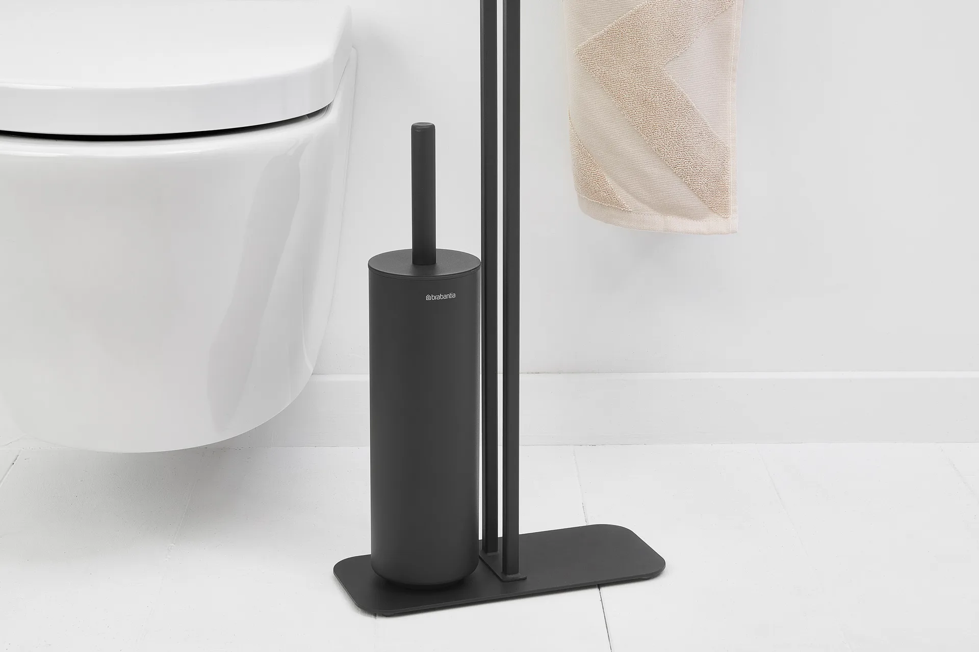 Zestaw do WC MindSet, Mineral Infinite Grey, silicone Brabantia