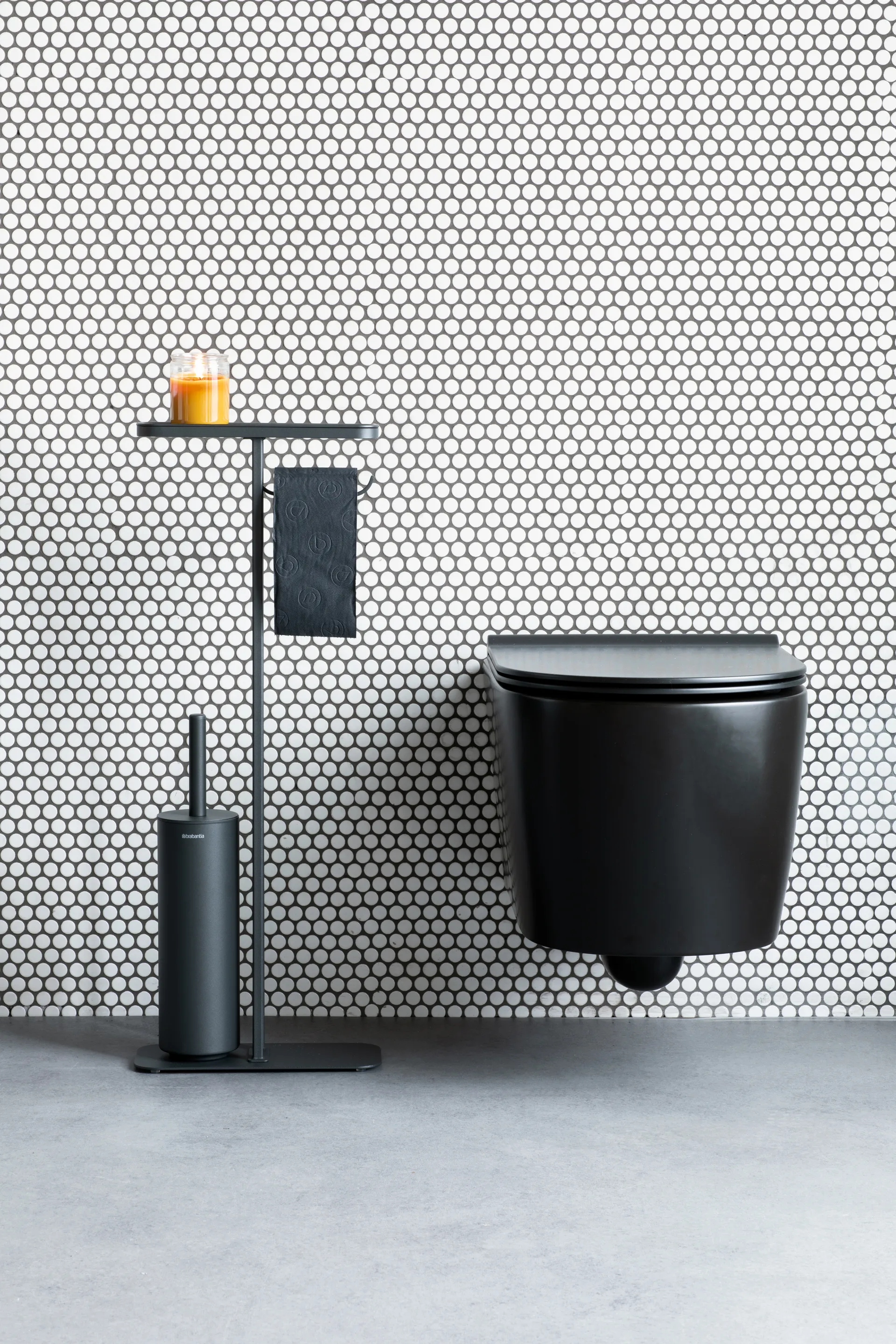 Zestaw do WC MindSet, Mineral Infinite Grey, silicone Brabantia