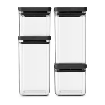 Zestaw pudełek do przechowywania TASTY+ - Ciemnoszare - Brabantia