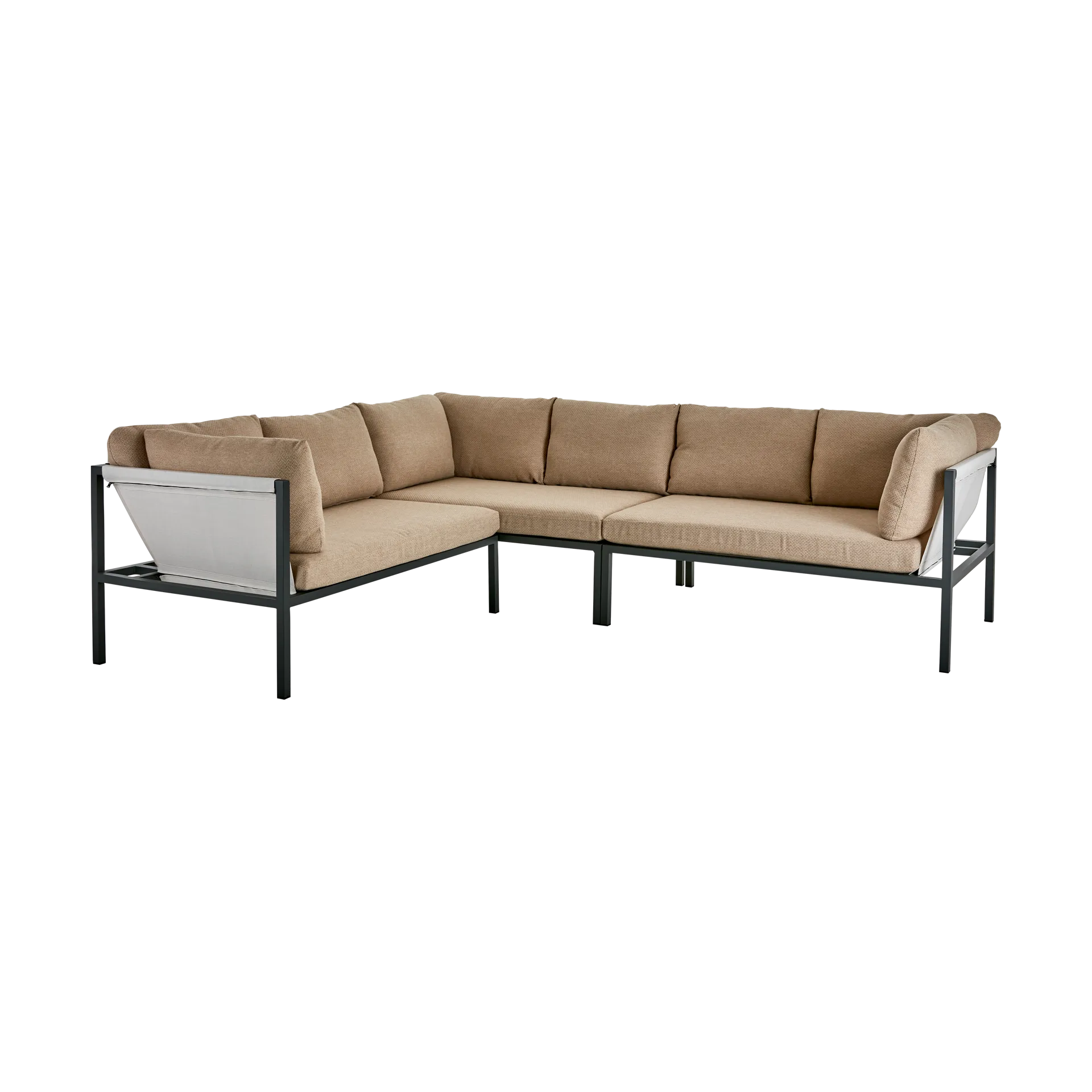 Allie sofa narożna, Barley-anthracite Brafab