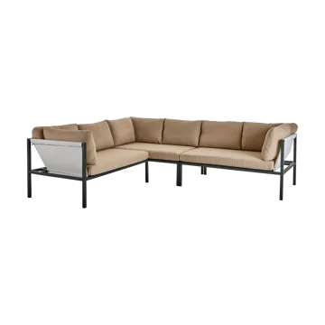 Allie sofa narożna - Barley-anthracite - Brafab