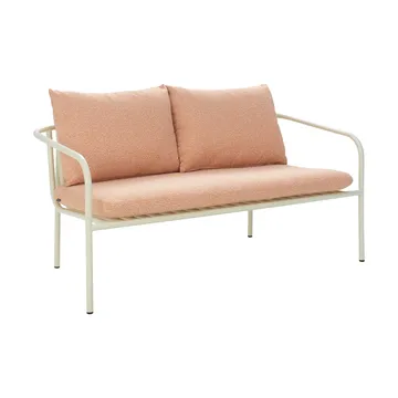 Bendt sofa - Pearl white-teddy orange - Brafab