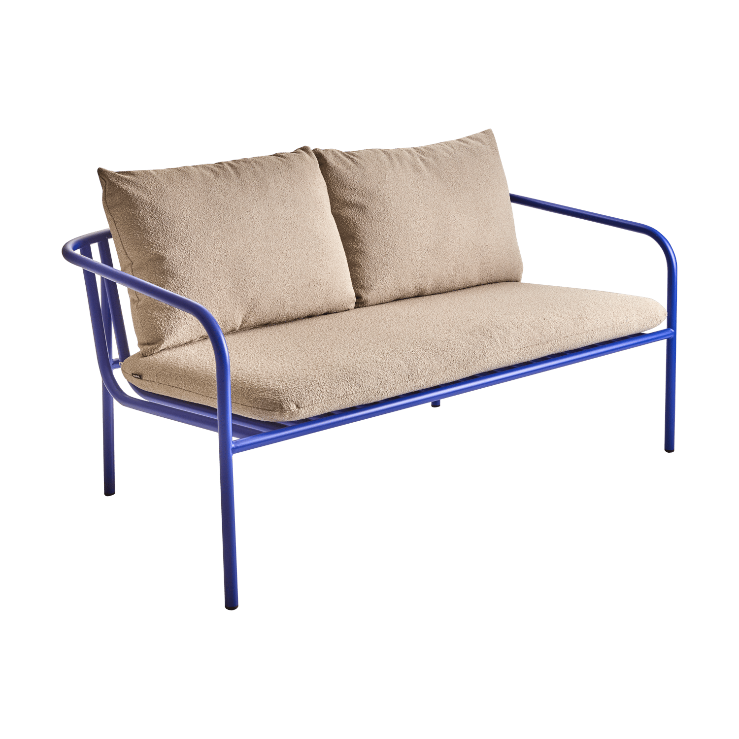 Brafab Bendt sofa Teddy beige-indigo blue | Skandynawski Design | Niebieski
