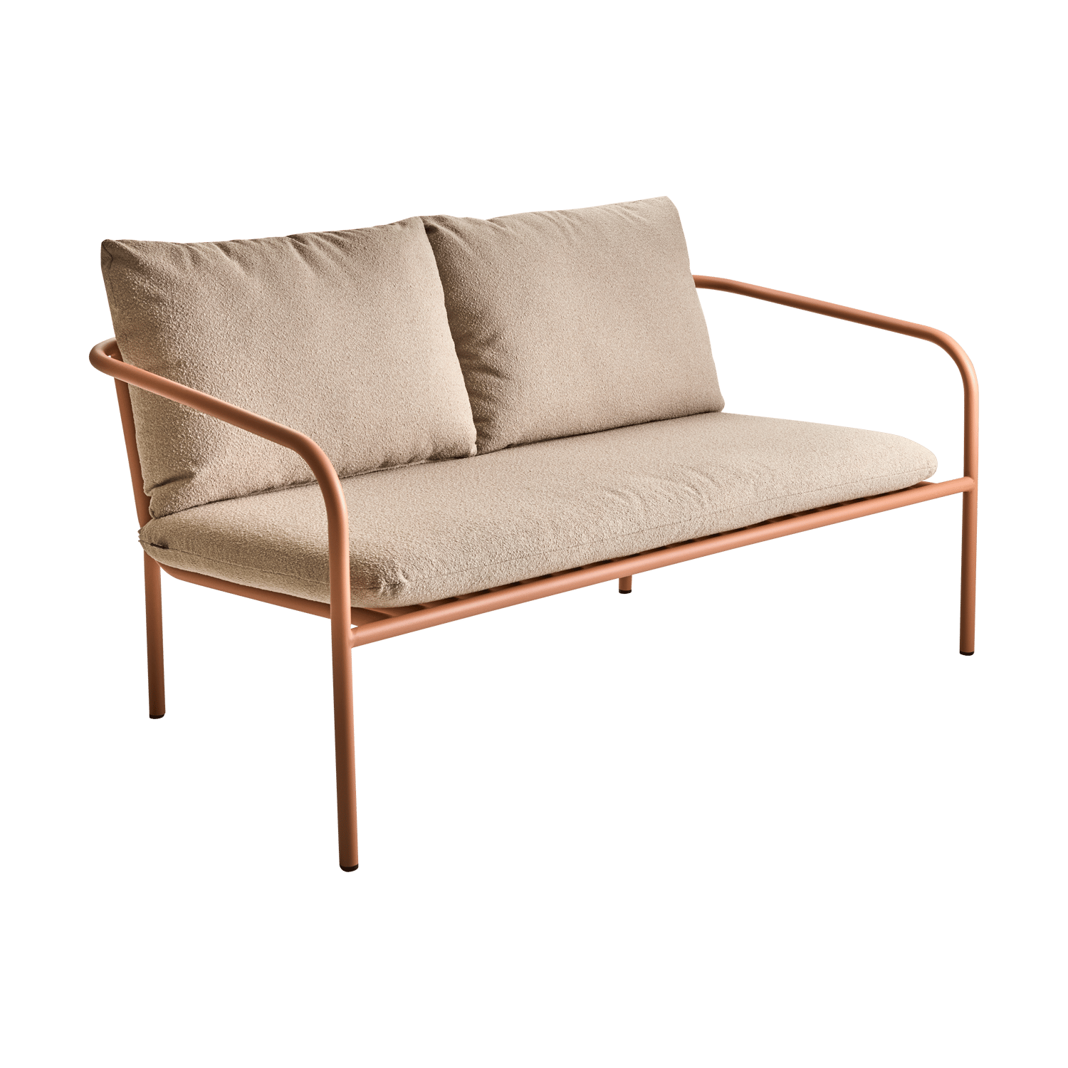 Brafab Bendt sofa Teddy beige-peach | Skandynawski Design | Czerwony