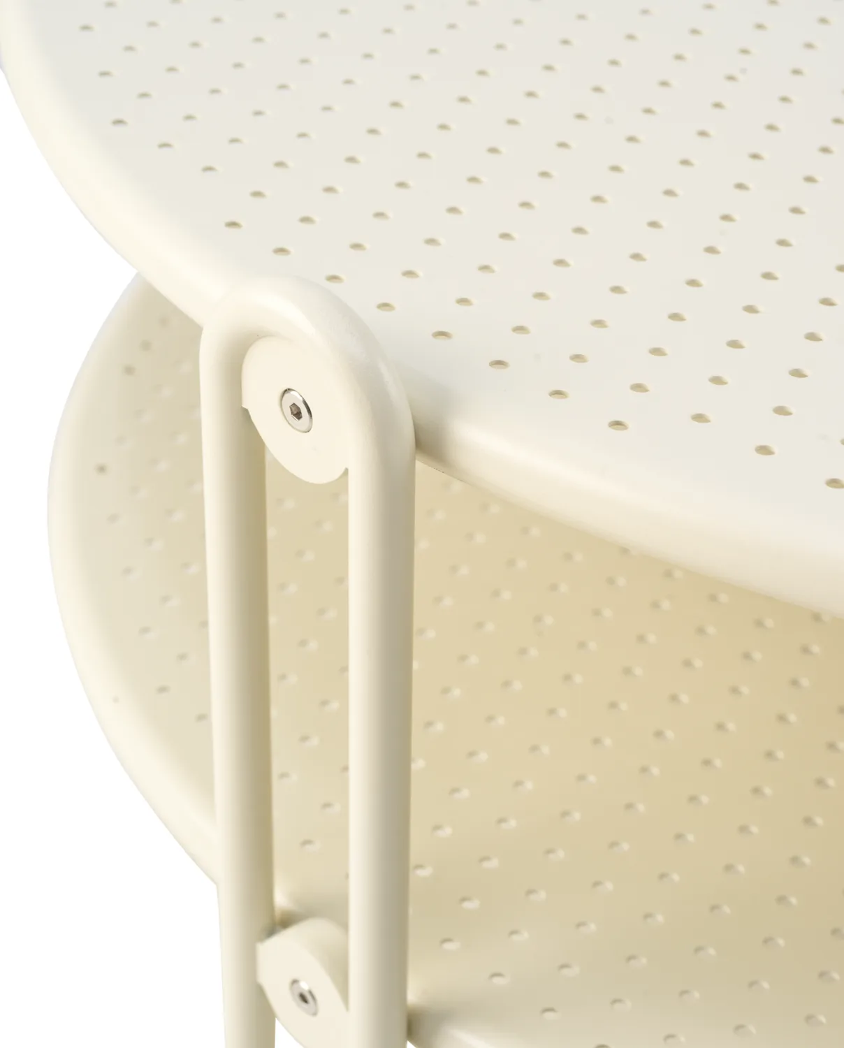 Blixt stolik kawowy, Pearl white, Ø85 cm Brafab