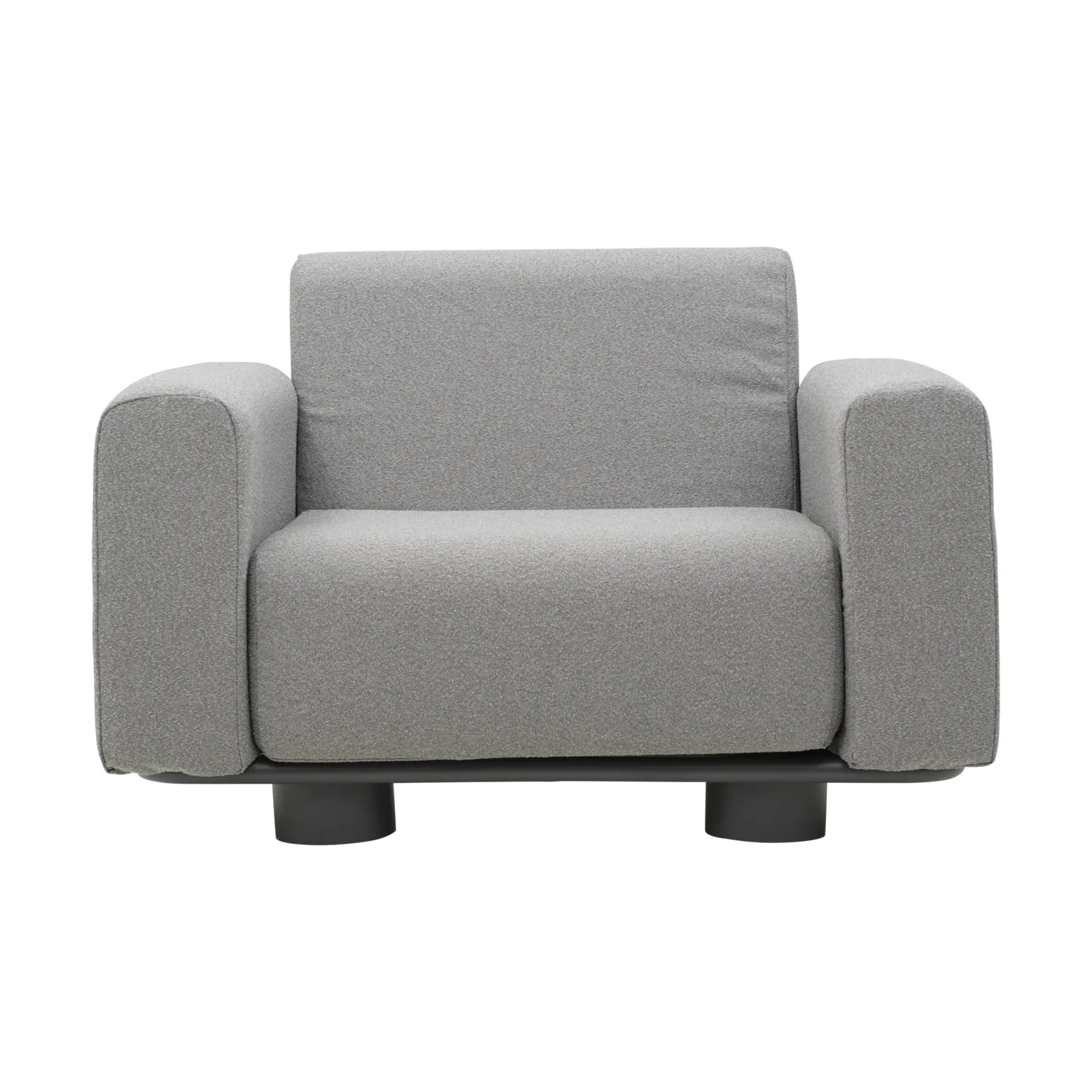 Fotel Bolster, Antracyt-teddy grey Brafab