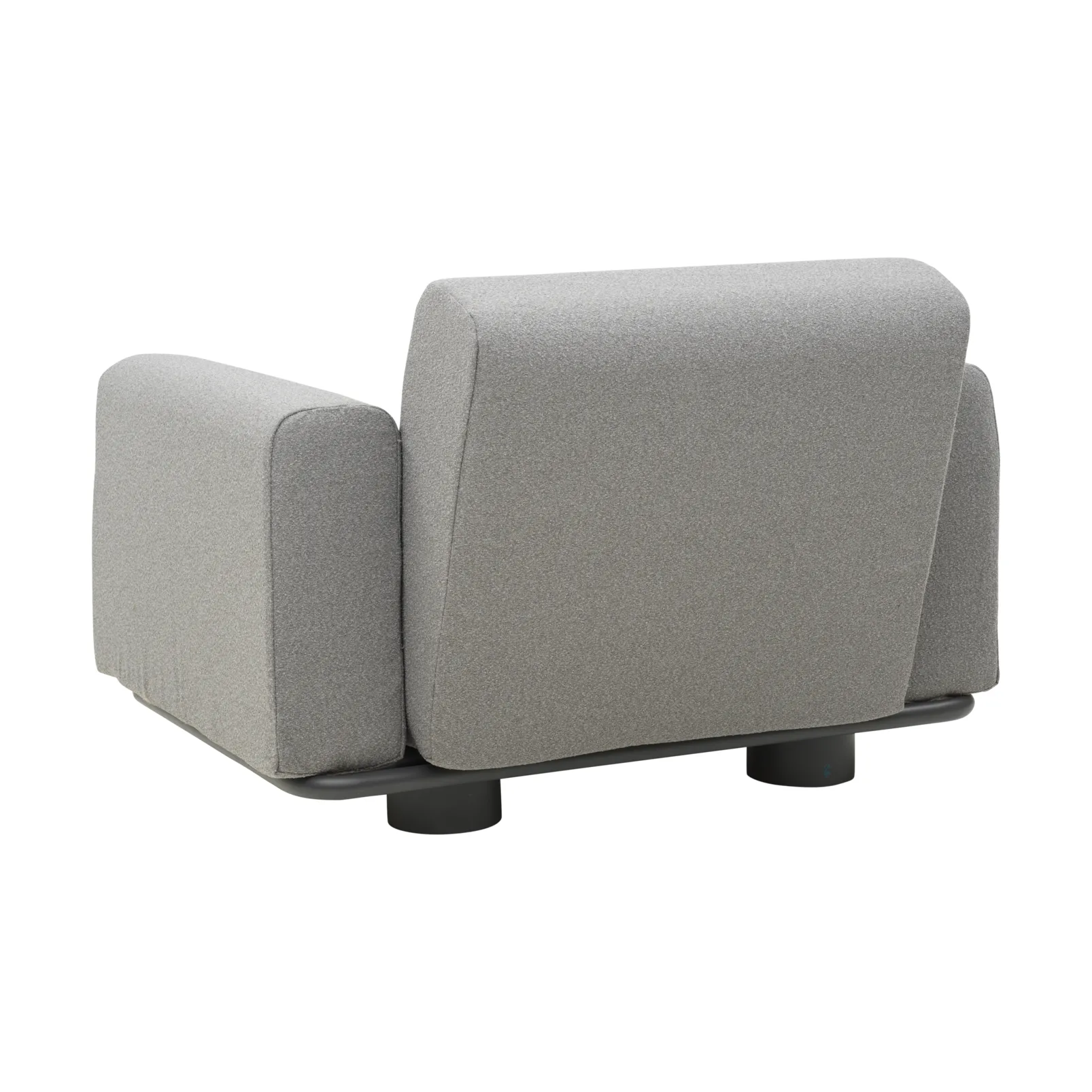 Fotel Bolster, Antracyt-teddy grey Brafab