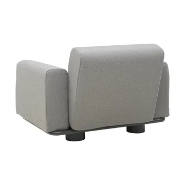 Fotel Bolster - Antracyt-teddy grey - Brafab