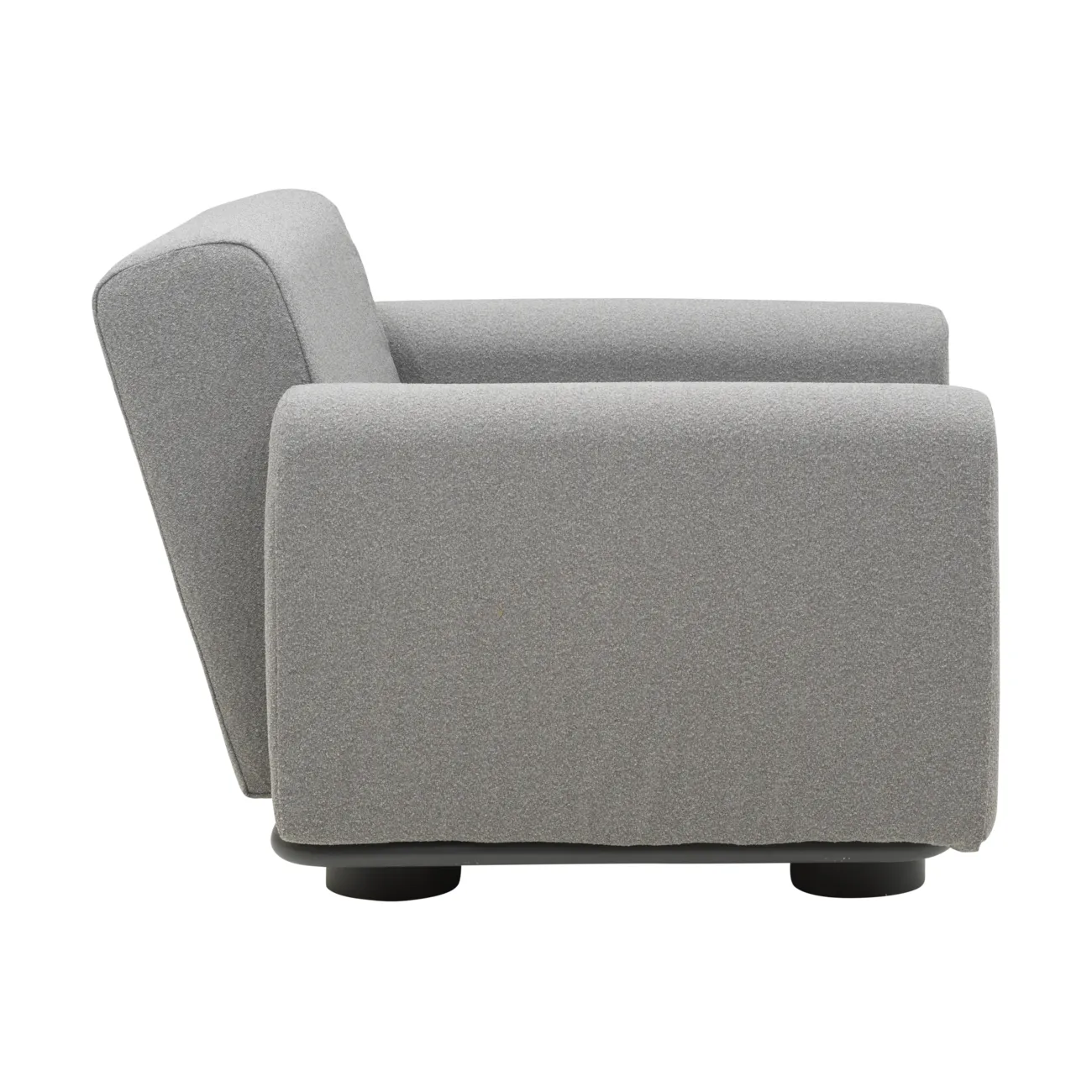 Fotel Bolster, Antracyt-teddy grey Brafab