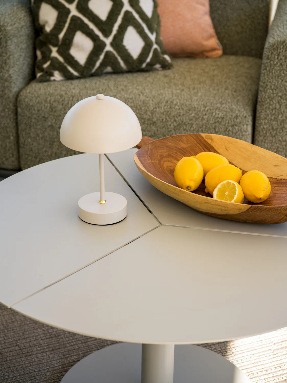 Fotel Bolster, Antracyt-teddy verde Brafab