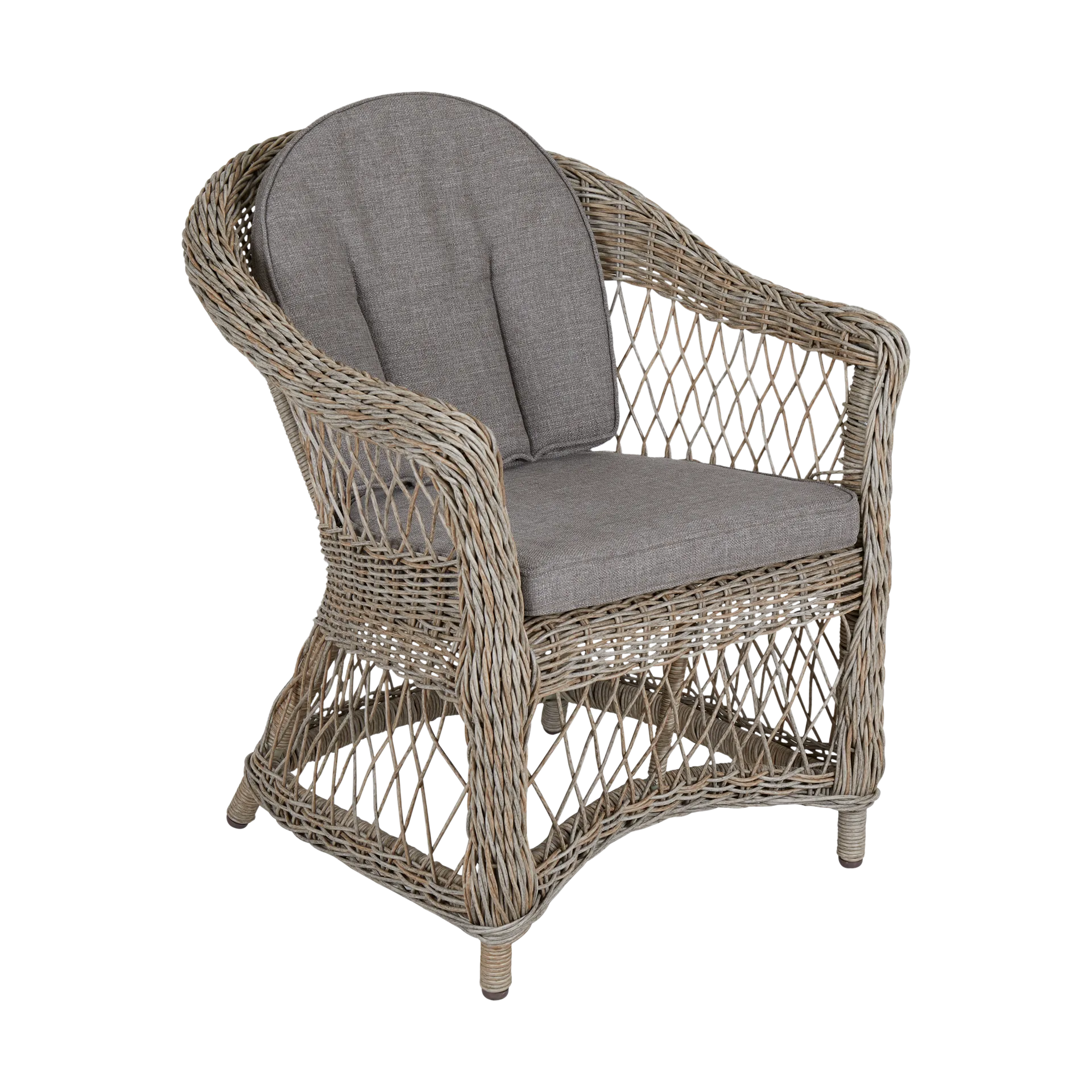 Fotel Kamomill z poduszką na siedzisko i oparcie, Beżowy-piasek Brafab