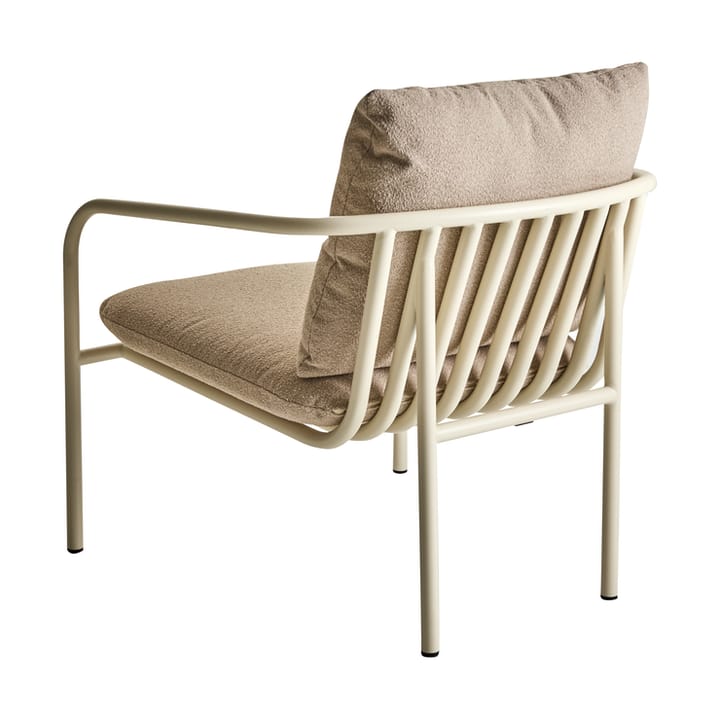 Fotel lounge Bendt, Teddy beige-pearl white Brafab