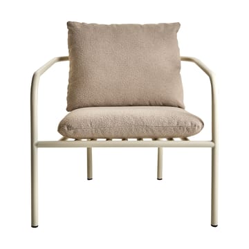 Fotel lounge Bendt - Teddy beige-pearl white - Brafab