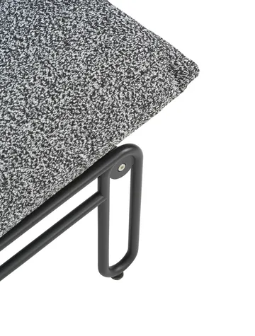 Fotel lounge Blixt - Czarny-teddy ant - Brafab