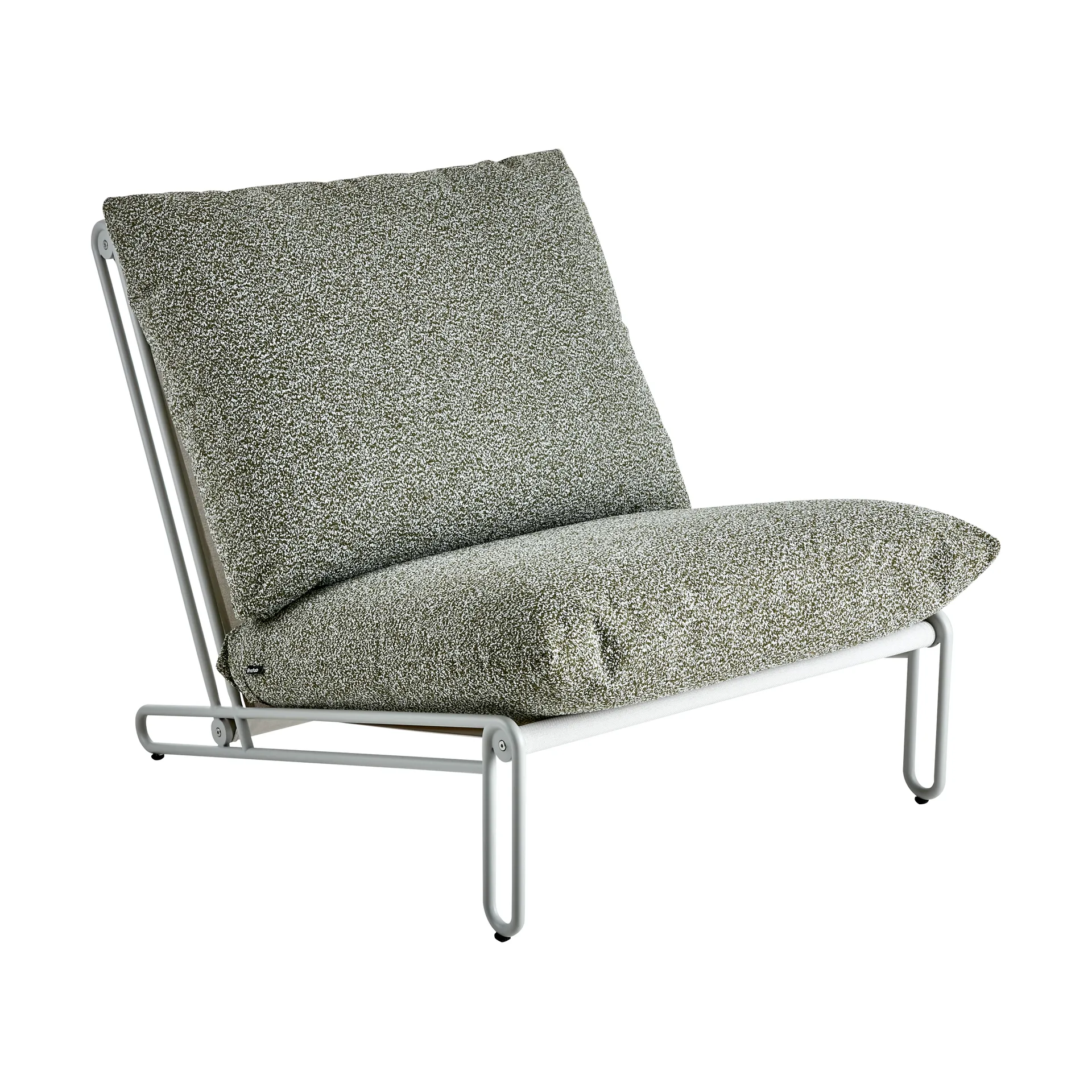 Fotel lounge Blixt, Light grey-teddy verde Brafab