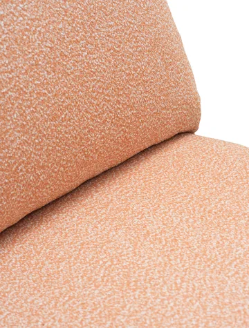 Fotel lounge Blixt - Pearl white-teddy orange - Brafab