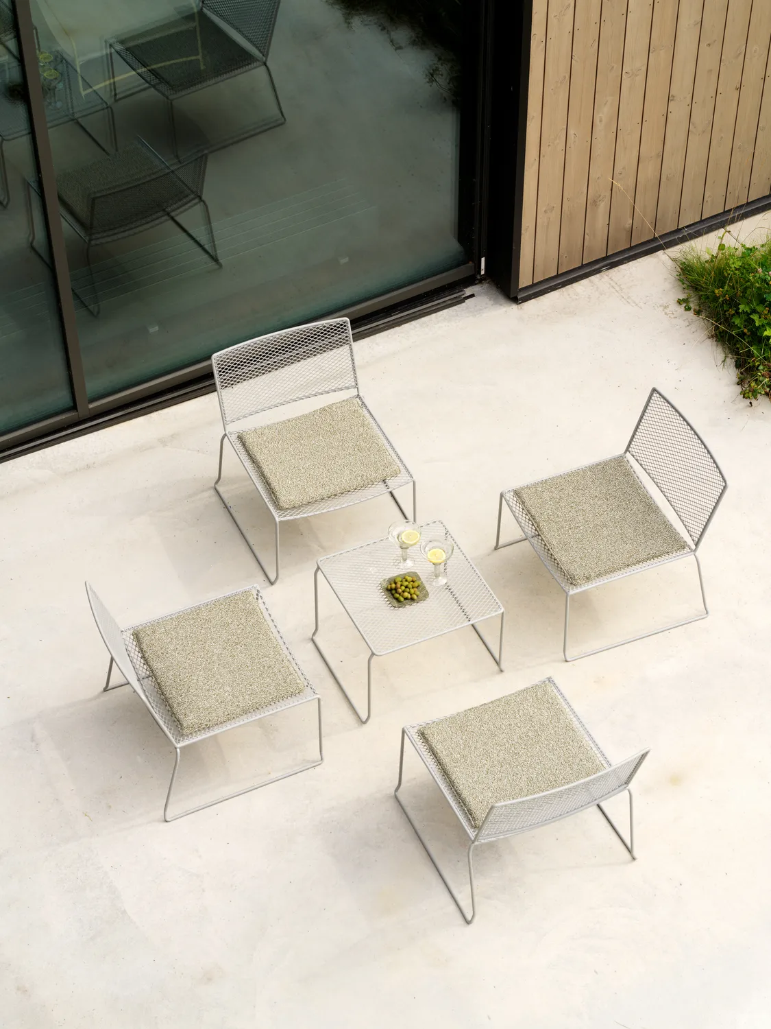 Fotel lounge Haru, Slate grey Brafab