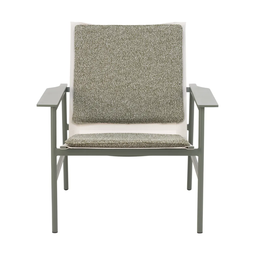 Fotel lounge Soro, Nordic green-teddy verde Brafab