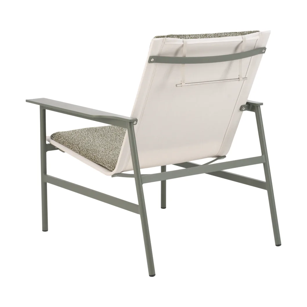 Fotel lounge Soro, Nordic green-teddy verde Brafab