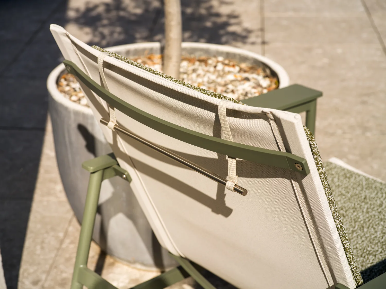 Fotel lounge Soro, Nordic green-teddy verde Brafab