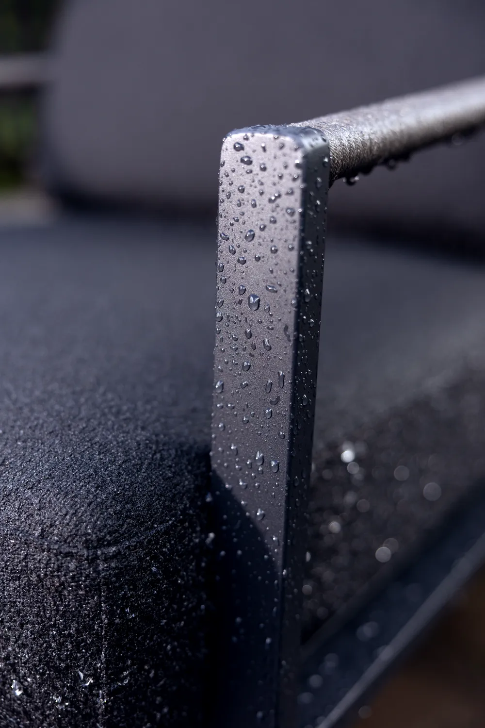 Fotel Lyra, Czarny-teddy black Brafab