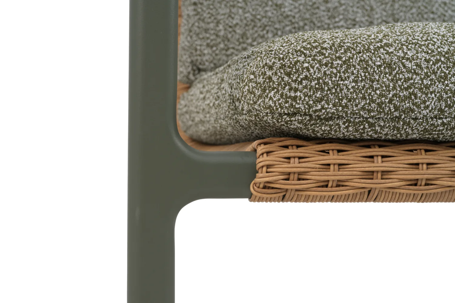 Fotel Motty, Nordic green-teddy verde Brafab