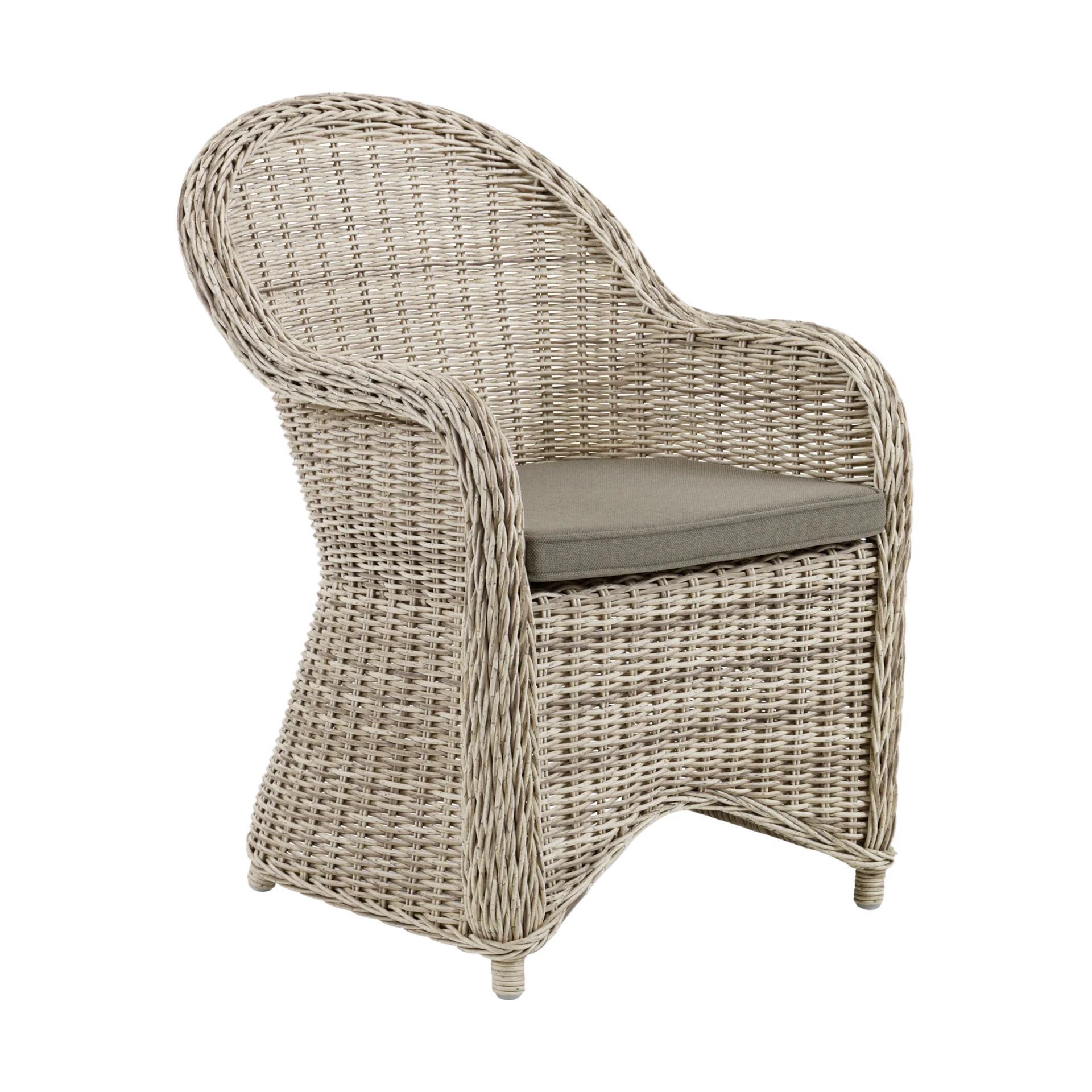 Fotel Paulina z poduszką na siedzisko, Beżowy-beżowy Brafab