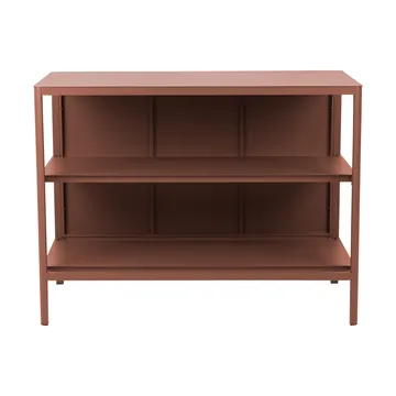 Kelia kuchnia ogrodowa ławka z półkami - Zin red, 121x91x64 cm - Brafab