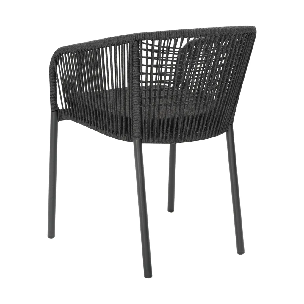 Krzesło z podłokietnikami Delta , Antracyt Brafab