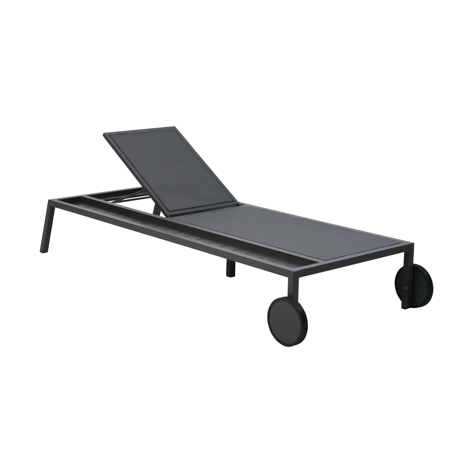 Leżanka Samvaro 218x92 cm, Antracyt-pearl grey Brafab