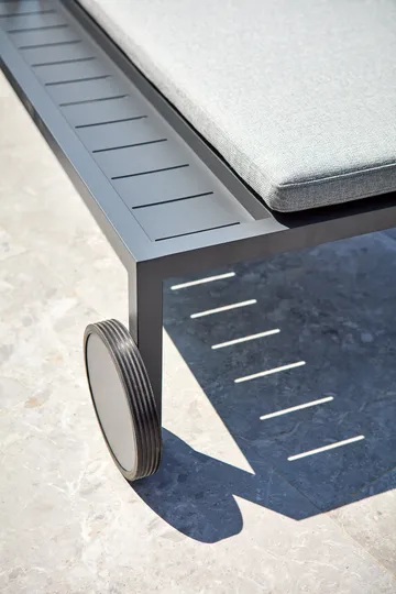 Leżanka Samvaro 218x92 cm - Antracyt-pearl grey - Brafab