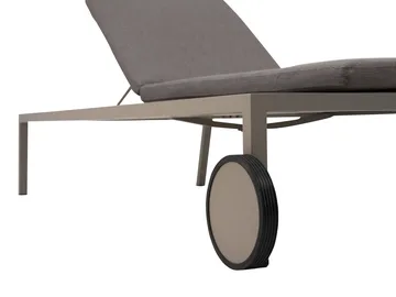 Leżanka Samvaro 218x92 cm - Khaki-soft dawn - Brafab