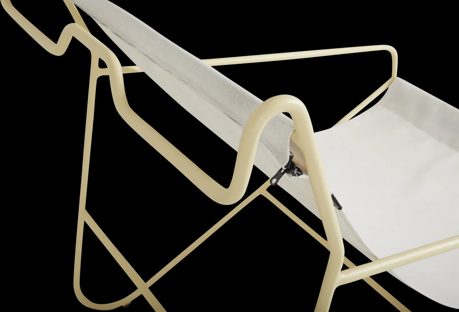 Lounge fotel Poul Chair, Lemon-off white Brafab